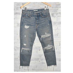 GRLFRND Distressed Blue Jeans